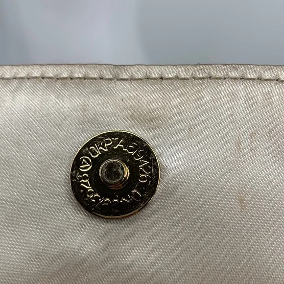 Chic NYE New Years Eve party fancy vintage Gold Chain Crossbody Bag purse used - Picture 12 of 17